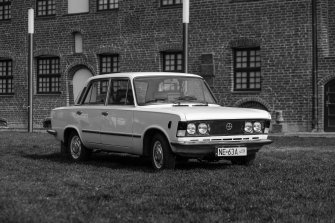 Duży Fiat FSO 125p - biały kruk, oryginał - do ślubu Elbląg i okolice