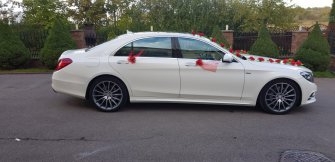 Auto do ślubu, biały mercedes AMG S-klasa W222 + rejs jachtem gratis Gdańsk
