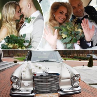 Auto do ślubu zabytkowy Mercedes W108  Szczecin