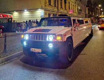 Hummer H2 Wieczorem ŁÓDŹ