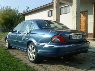 Jaguar X-Type - piękna, błękitna limuzyna Warszawa