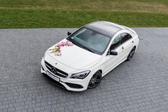Mercedes CLA do ślubu, Samochód do ślubu Żywiec