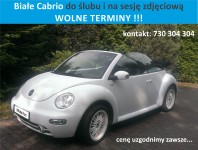 Biały cabrio do ślubu Warszawa