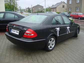 Mercedes E-klasa do ślubu CZARNA PERŁA! Sosnowiec