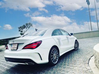 Biały luksusowy samochód do Ślubu - Mercedes CLA Kraków