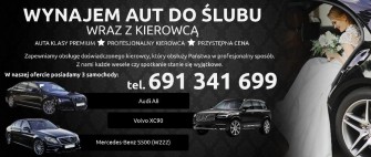 Auto do ślubu - Wynajem - Mercedes S klasa, Volvo XC90, Audi A8 - WLKP Kobylin