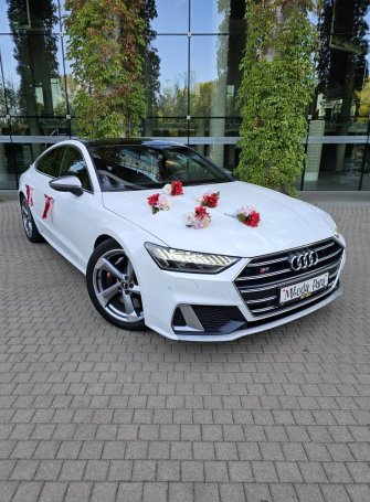 Auto do ślubu. Sportowa limuzyna audi S7. Białystok