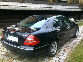 Mercedes E-klasa do ślubu CZARNA PERŁA! Sosnowiec