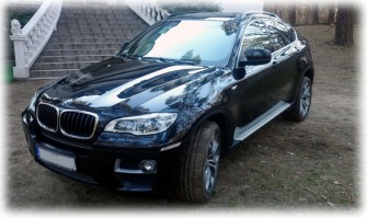 Luksusowe BMW X6, full opcja, 2013, do ślubu Warszawa