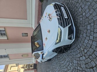 Auto do ślubu. Sportowa limuzyna audi S7. Białystok