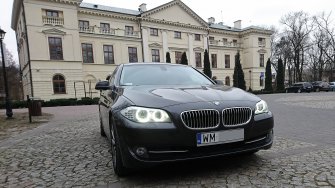 Zawiozę do ślubu limuzyną BMW 5 F10 / auto, samochód na wesele Mińsk Mazowiecki