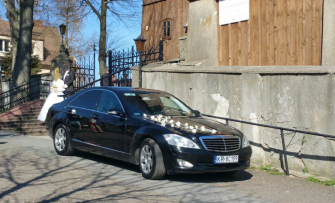 Limuzyna Mercedes klasy S W221 do Ślubu Wesela Imprezy Kraków
