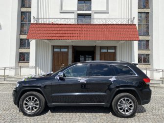 JEEP GRAND CHEROKEE duże i luksusowe auto do ślubu , białe skóry Poznań