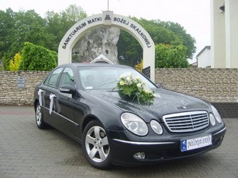 Mercedes E-klasa do ślubu CZARNA PERŁA! Sosnowiec