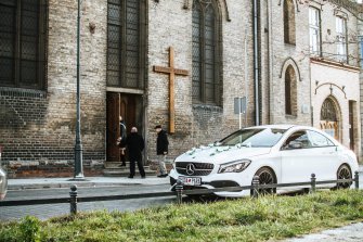 Auto do Ślubu Samochód Na Wesele Mercedes CLA AMG GDAŃSK SOPOT GDYNIA Gdańsk