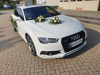 Auto do Ślubu !!! . Piękne białe AUDI S7 Kalisz