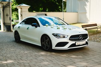 Mercedes CLA 2022 AMG z kierowcą do ślubu Łęczna