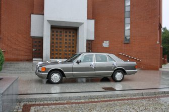 UWAGA! Mercedes S-Klasa W126 wynajem auto limuzyna samochód ślubu SEC Warszawa