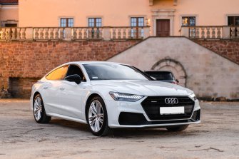 Eleganckie białe Audi A7 S-line 2020r. Kielce