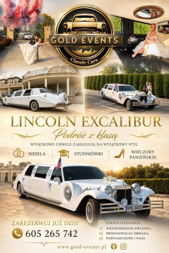 💍 Wynajem 🚘 Lincoln Excalibur 6- i 9-osobowy do ślubu  Nowy Sącz