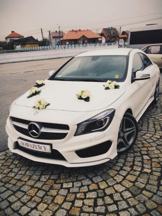 Piękny Nowy biały Mercedes CLA w pakiecie AMG do Ślubu ! Kraków
