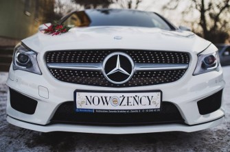Piękny Nowy biały Mercedes CLA w pakiecie AMG do Ślubu ! Kraków