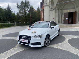 Piękne 300-konne Audi / Duży wybór dekoracji / Transport gości / LOVE Bielsko-Biała