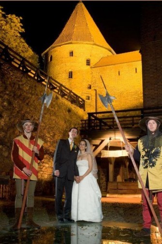 Dziedziniec  zamku Bytów