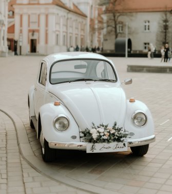 Przystrojone auto  Poznań