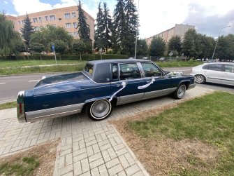 Auto do ślubu Lublin Cadillac Brougham zabytek klimatyzacja