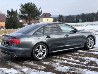 Samochód Audi A6 C7 S-line 313 KM wynajem ślub Kraków Małopolska
