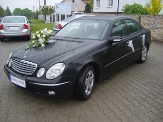 Mercedes E-klasa do ślubu CZARNA PERŁA! Sosnowiec