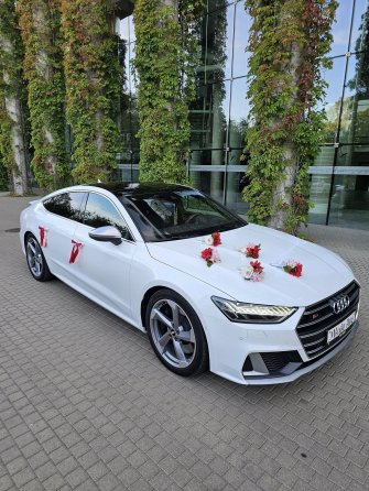 Auto do ślubu. Sportowa limuzyna audi S7. Białystok