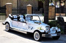 RETRO limuzyny ślubne Auta weselne Samochody ślubne Auto do ślubu Ciechanowiec
