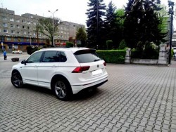 Nowy VW Tiguan R-line biały do ślubu i nie tylko. Łódź