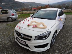 Samochód do ślubu Mercedes Benz CLA 200 AMG Maków Podhalański