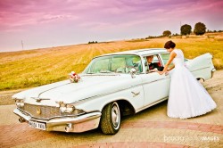 Zabytkowy amerykański samochód do ślubu Chrysler Imperial 1960r Łuków