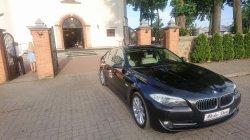 Zawiozę do ślubu limuzyną BMW 5 F10 / auto, samochód na wesele Mińsk Mazowiecki