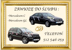 Mercedes do ślubu i wesela Białobrzegi