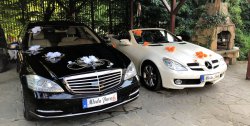 Czarny Mercedes S350 LONG Oraz Bia³y Cabrio SLK PIÊKNE Nowy S±cz