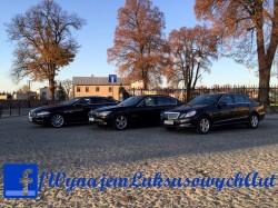 Jaguar XF, Mercedes E-class wynajem do ślubu, przewóz gości VIP i inne Starachowice