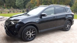 RAV4 HYBRID CZARNA BORDOWE SKÓRY Olsztyn
