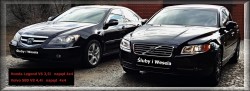 Auta do ślubu Opoczno Volvo S80 V8 4x4 Honda Legend V6 4x4 Opoczno