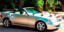 Uroczy Mercedes Cabrio SLK230 kompressor do Ślubu Augustów
