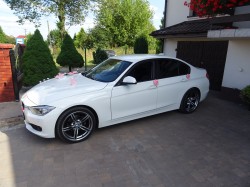 Auto do ślubu BMW F30 BIAŁY Łódź