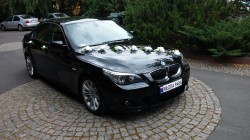 Auto do ślubu na wesele czarne BMW 5 M-pakiet Częstochowa i okolice Częstochowa