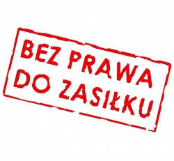 bez prawa do zasiłku Pruszcz Gdański