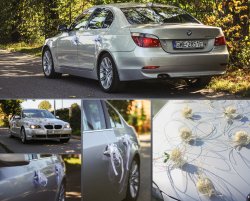 Auto do ślubu, LIMUZYNA BMW 530d E60 + strojenie + kamerka Wejherowo