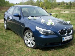 Niebieskie BMW 530xd, wnętrze kremowe skóry - Poznań Poznań