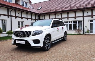 Biały Mercedes Gls z czarnym dachem Grójec